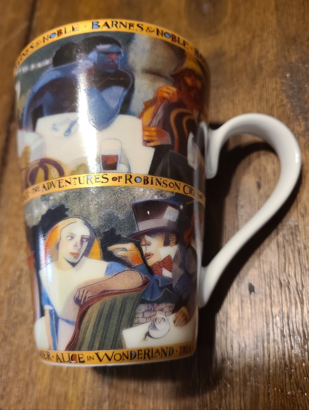 Barnes & Noble Multicolor Alice in Wonderland Illustrated Ceramic Mug